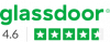 glassdoor logo with 4.6 star rating