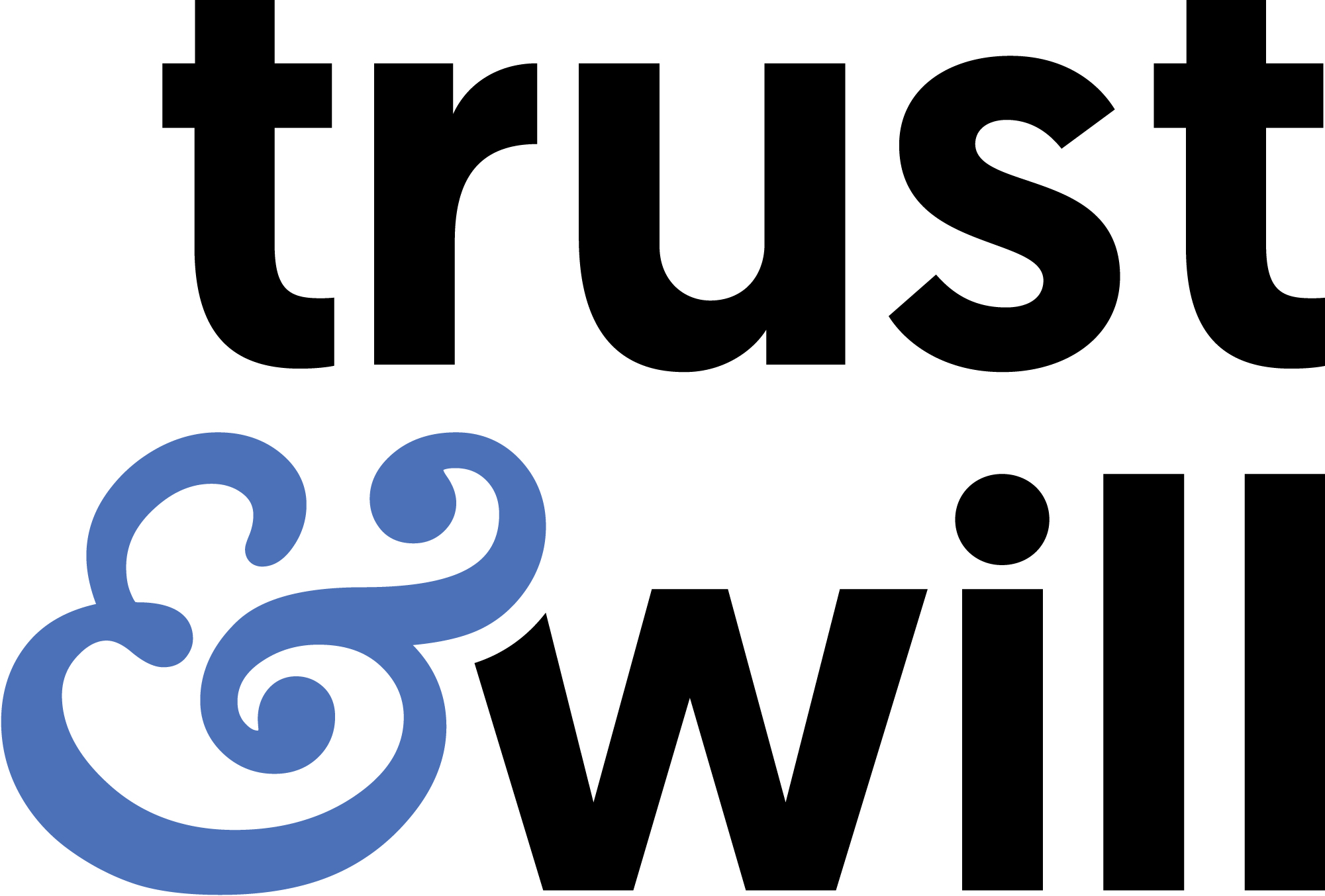 Trust and Will logo Stacked